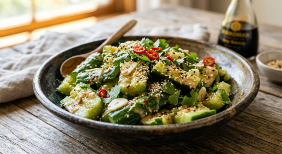 Smashed Cucumber and Sesame Salad: The Hydration-Boosting Mineral Matrix You Need